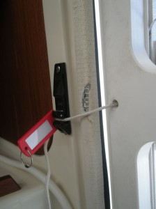 temporary door latch