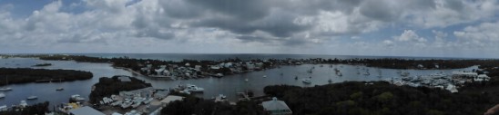 panoramic view from Elbow Reef Lighthouse